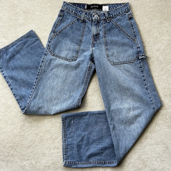 Levi's Denim - Vintage 90s Levis Silvertab Jeans Women's 3 Baggy Skater USA Carpenter Wide Leg